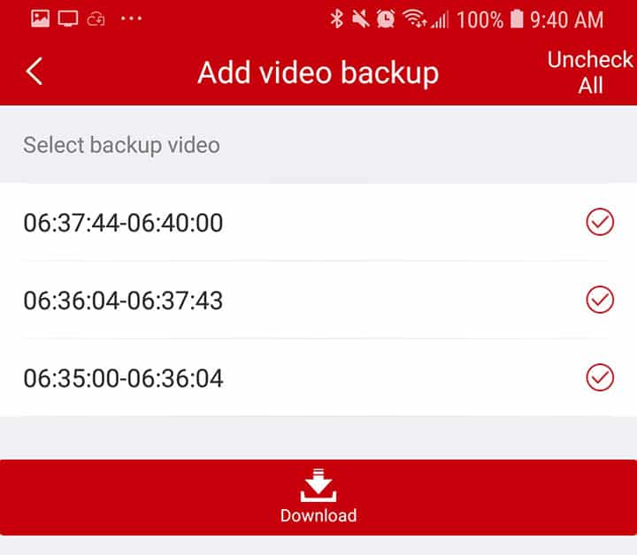Backup files