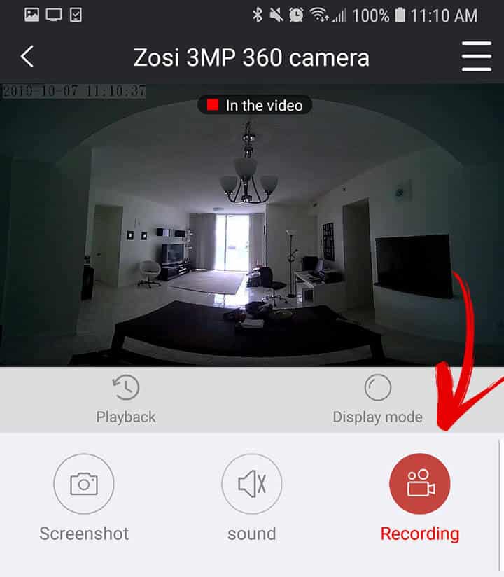 Camera manual recording